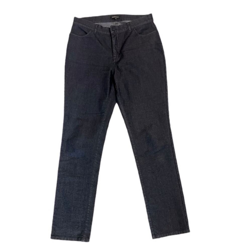 Lafayette 148 Straight Leg Mid-Rise Jeans - 10